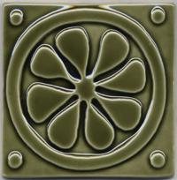 Medieval Flower - Olive Green