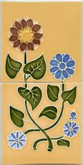 Capitol Flowers - 2 Tile Set View: Capitol Flowers - 2 Tile Set